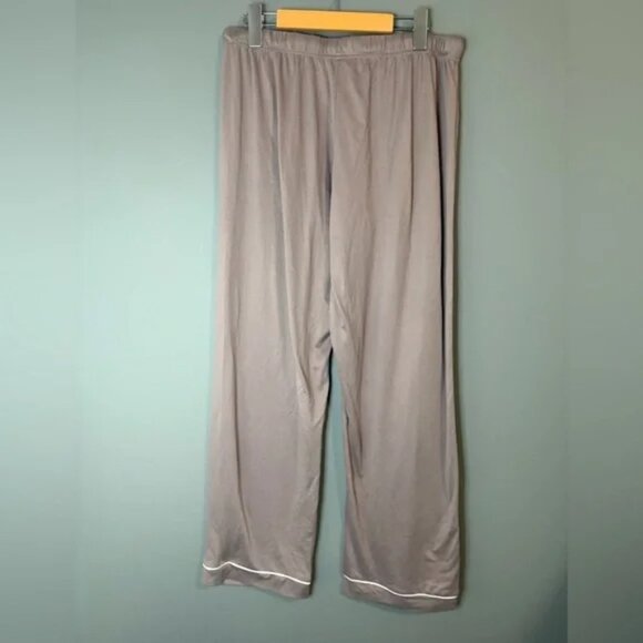Born size large super soft Women's Pajama lounge Pants in Taupe straight leg - Picture 3 of 6